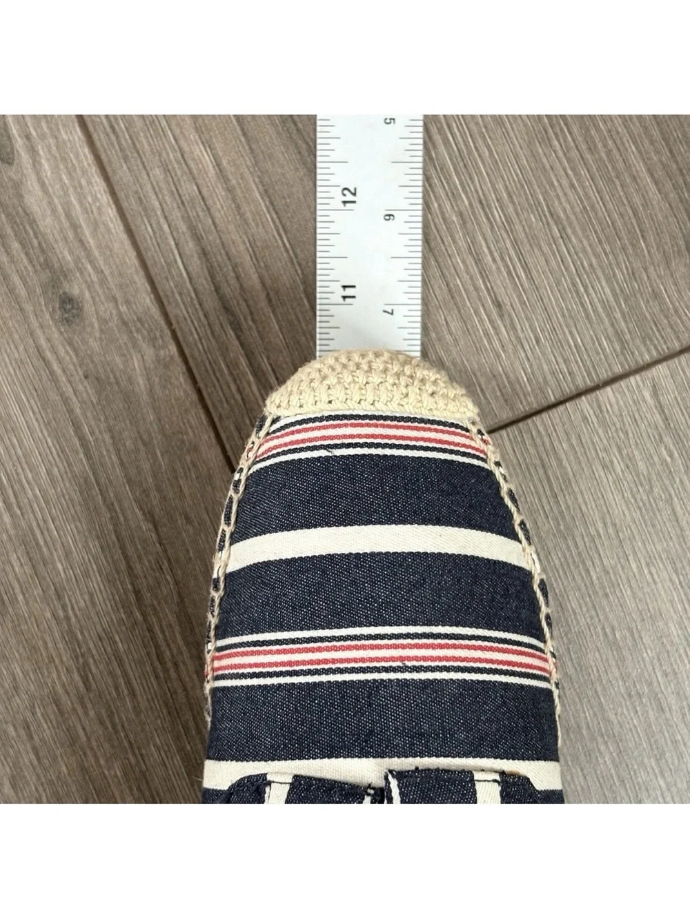 Tory Burch Florence 40mm Platform Espadrilles Oxfords Sz 9 Striped Multi Canvas